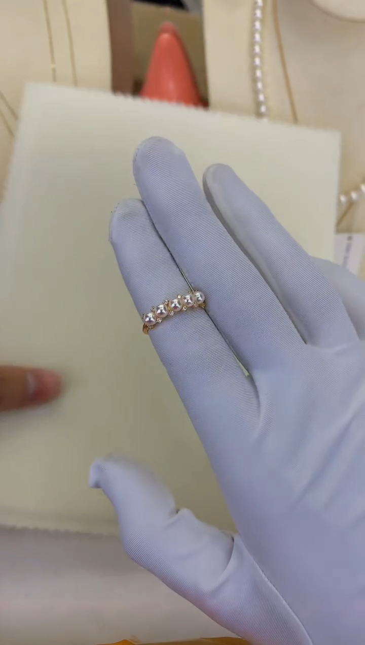 银S925镶嵌DA海水珍珠 GD229 戒指 3-4