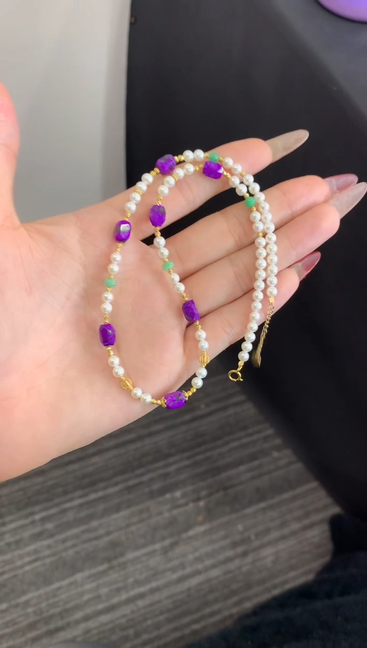 【闪购商品】苏纪石（舒俱来）.18K金镶嵌舒俱来项链