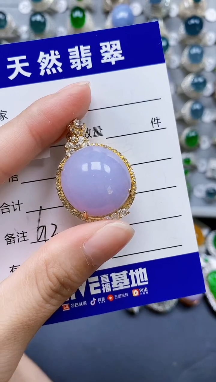 翡翠银S925镶嵌颈饰0613