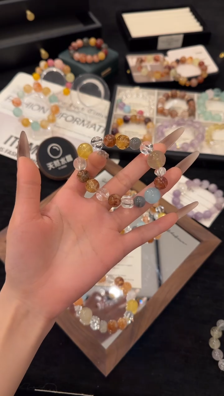 未镶嵌手链水晶橘子海多宝x3438