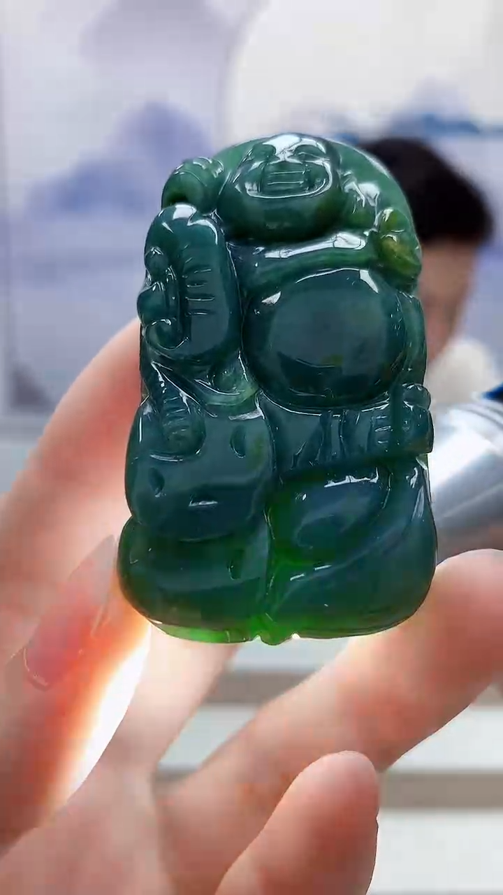 未镶嵌定制翡翠4917ry-毛货挂件10