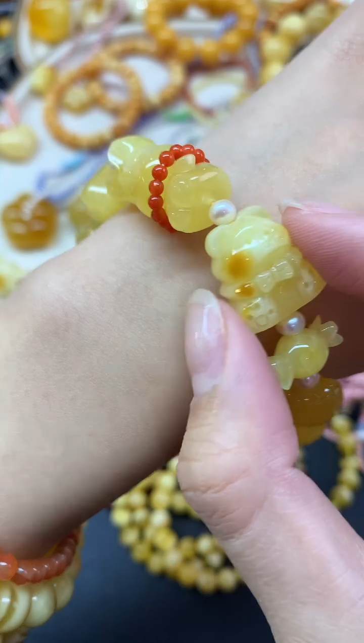 【闪购商品】蜜蜡裸石未镶嵌手串A439|1980