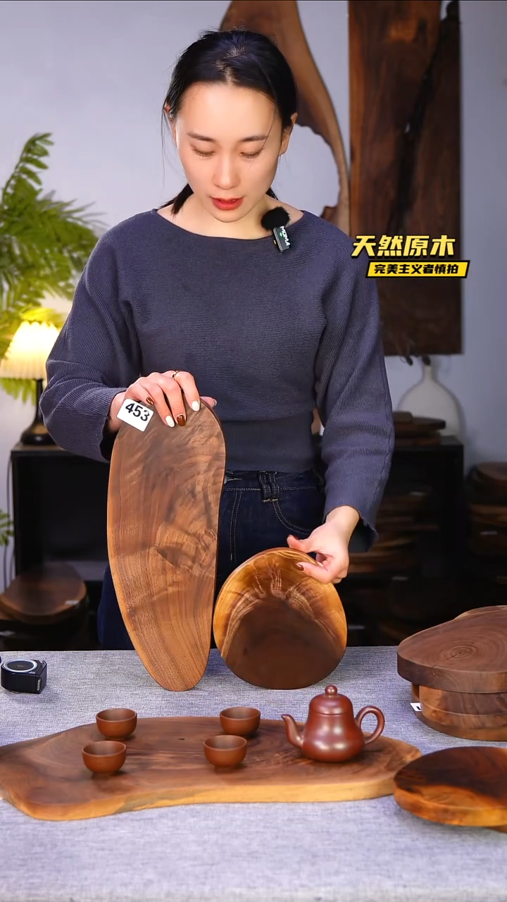 木北美黑胡桃原木.干裂疤结不属于商品质量问题完美主义者慎拍