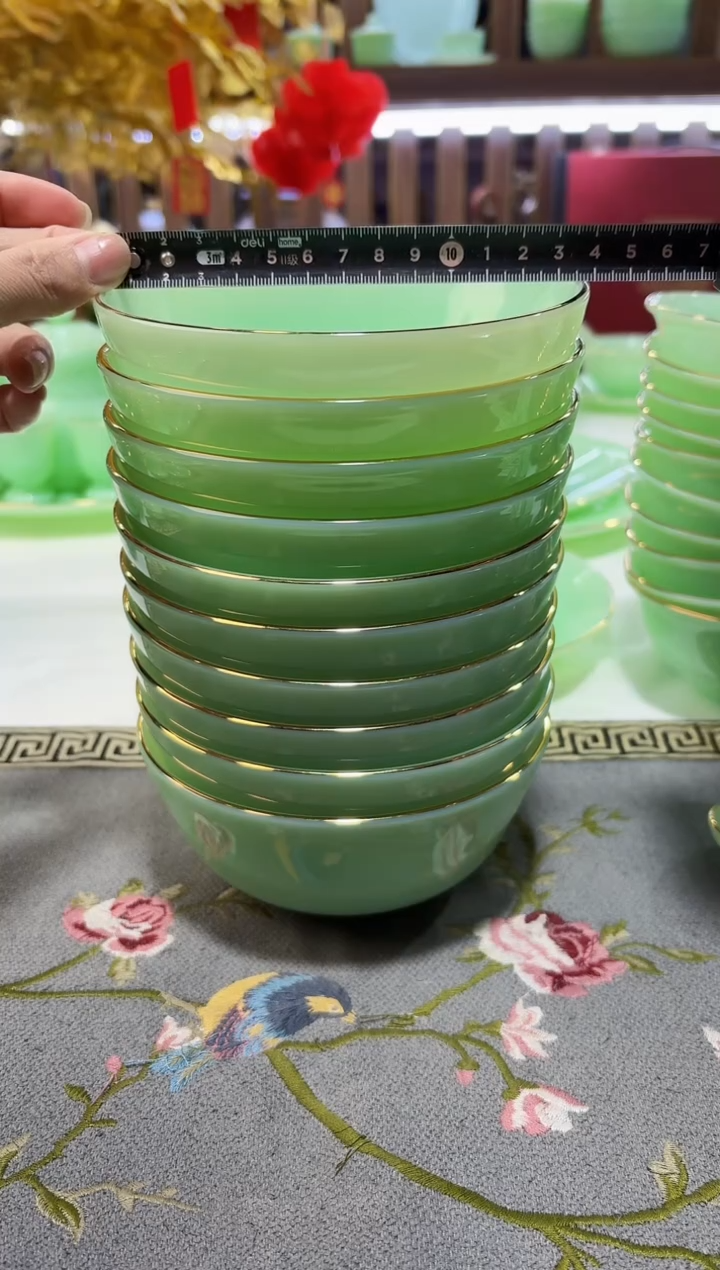 玉瓷5.5英寸饭碗10个景德镇陶瓷