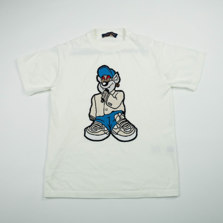 99新 LouisVuitton/路易威登 男/L/卡通印花圆领短袖/8500/SN4367