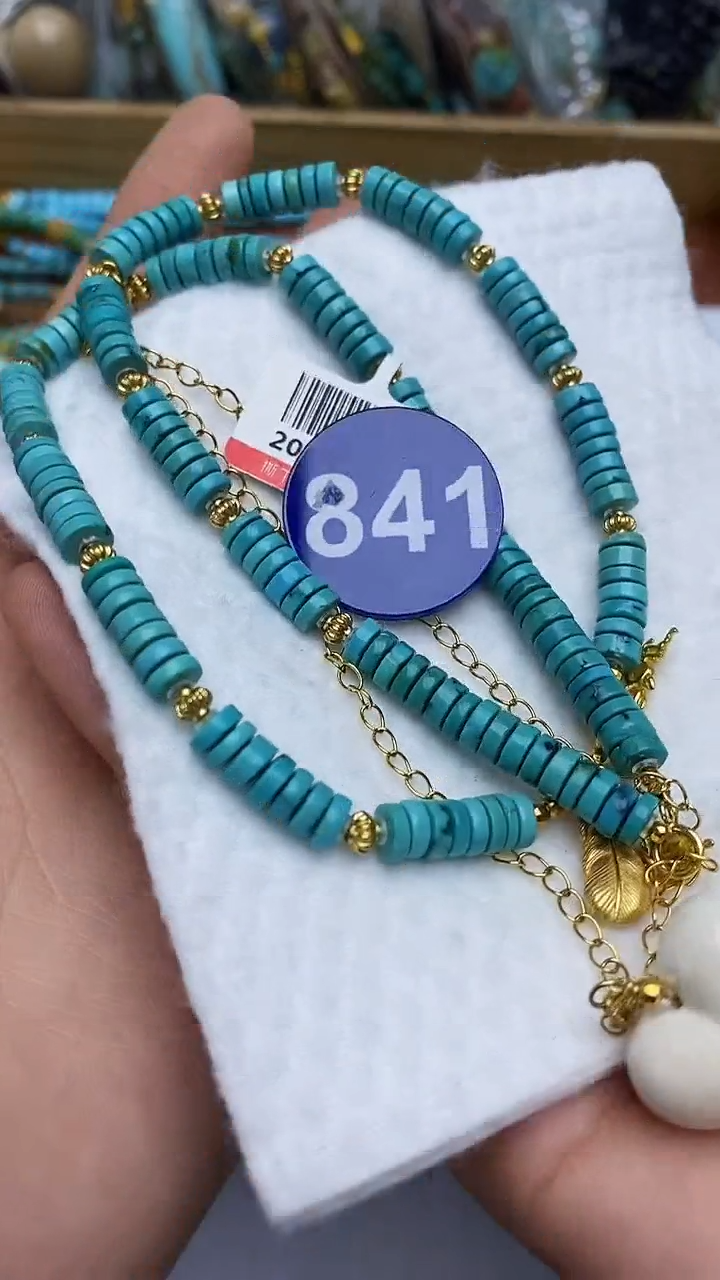 【闪购商品】绿松石项链银S925镶嵌841