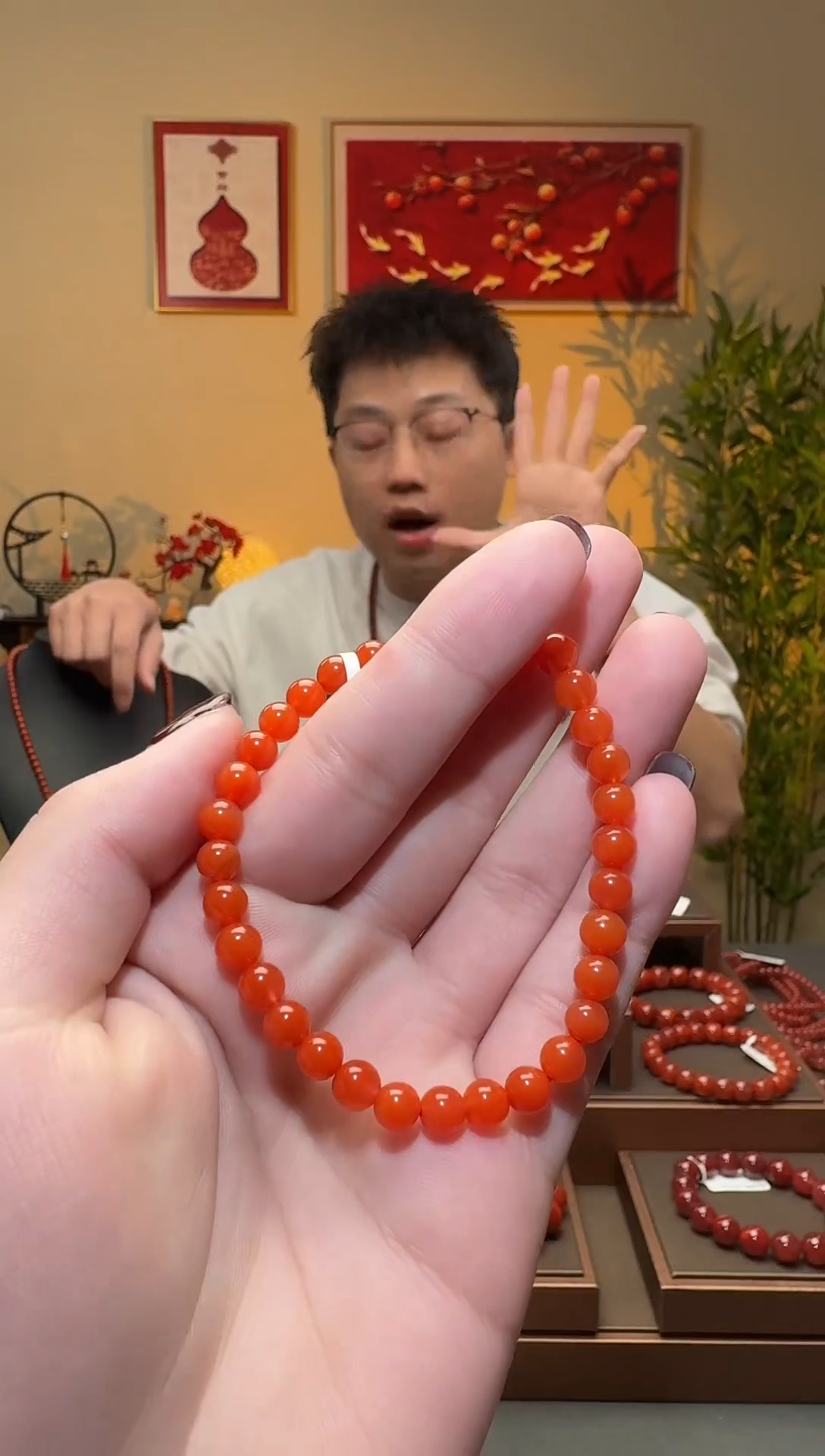 【闪购商品】南红玛瑙手串未镶嵌一条5mm+ 多样性发货   