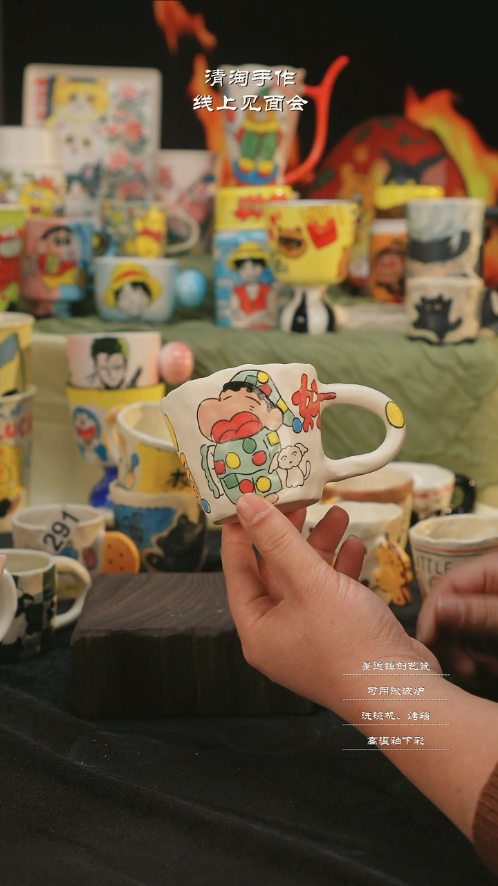 【闪购商品】摆件亲工手绘陶瓷-