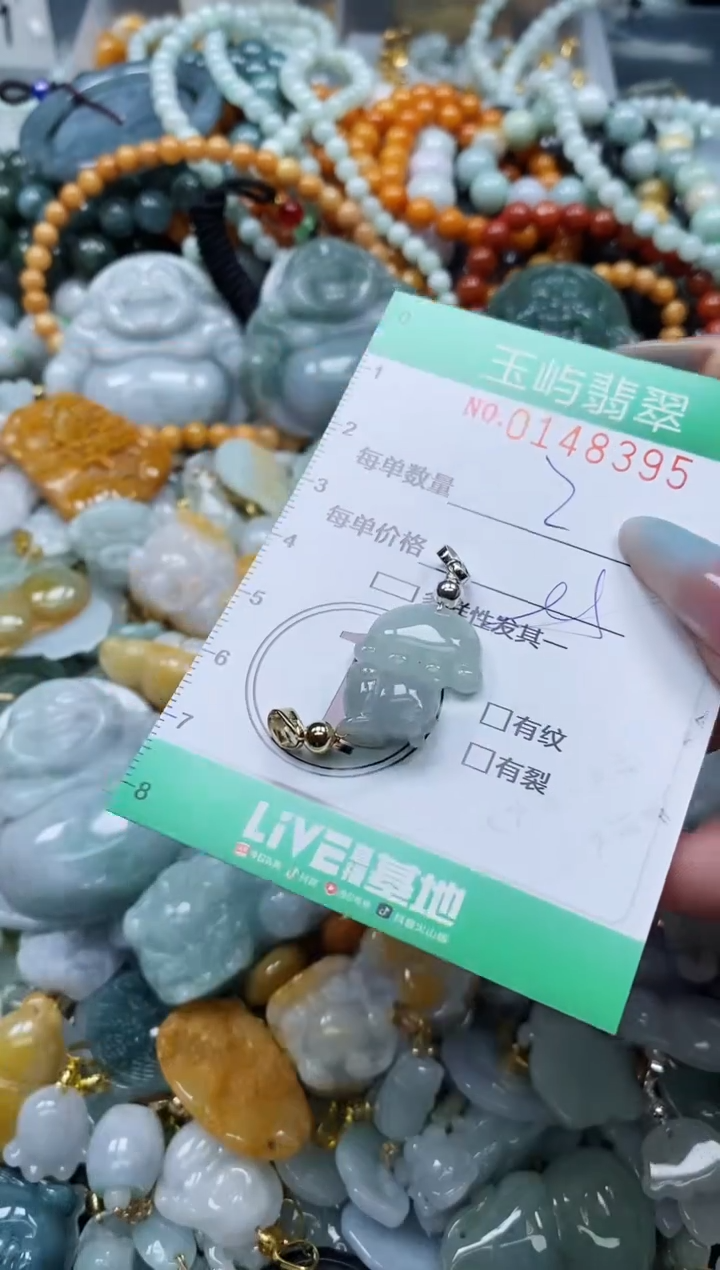 翡翠未镶嵌颈饰闪购0148395多样性发其一