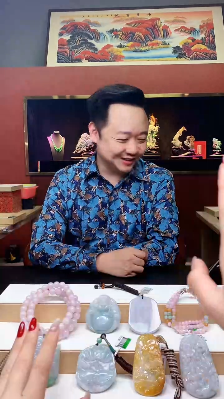 【闪购商品】定制翡翠未镶嵌1034hm-毛货挂件