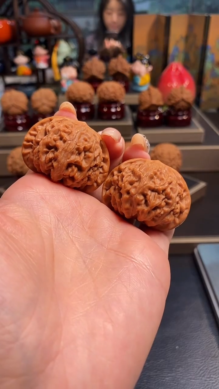 【闪购商品】文玩核桃把件B641龟甲纹34