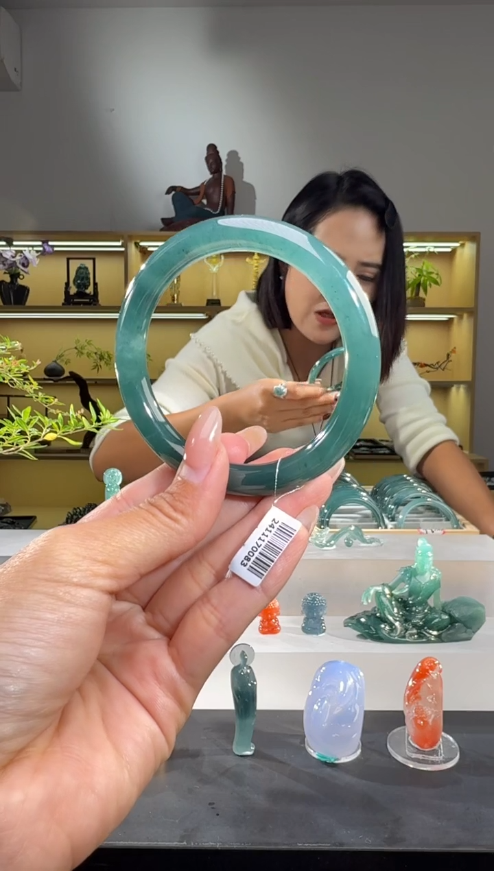 未镶嵌手镯翡翠58.6圈