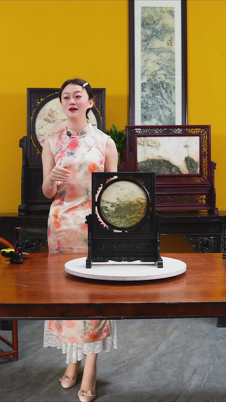 石材天然大理石画摆件