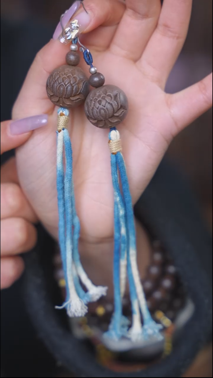 【闪购商品】泥塑生命之光 2.3莲花耳饰