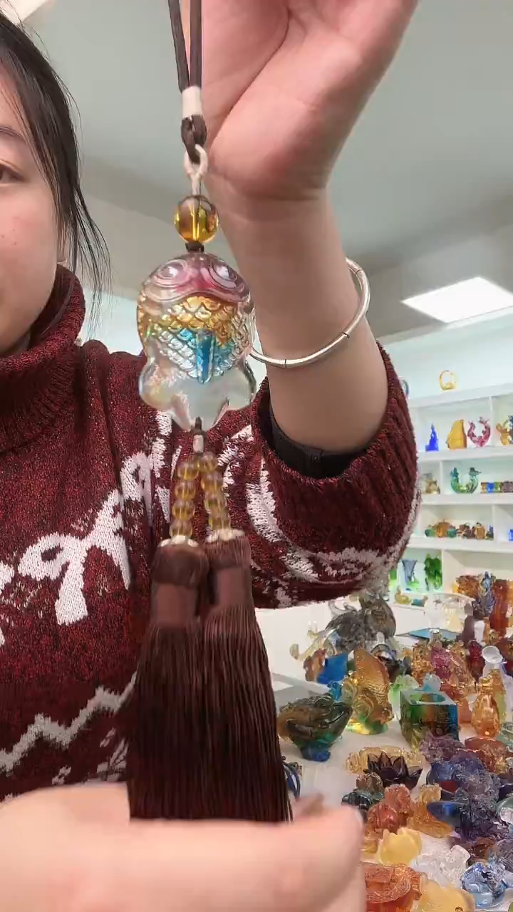 手工艺品琉璃新款鱼挂