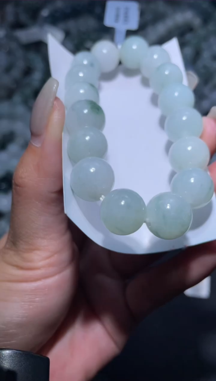 【闪购商品】定制翡翠未镶嵌天然缅甸A货翡翠手串60