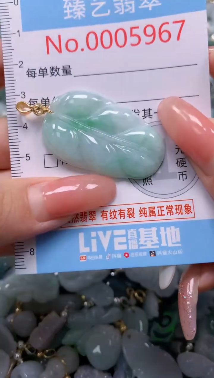 翡翠未镶嵌颈饰5967