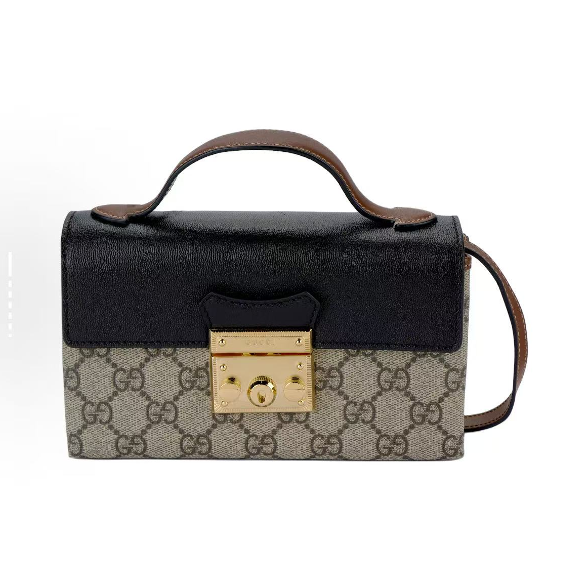 99新 GUCCI/古驰 月光宝盒  老花logo 手提