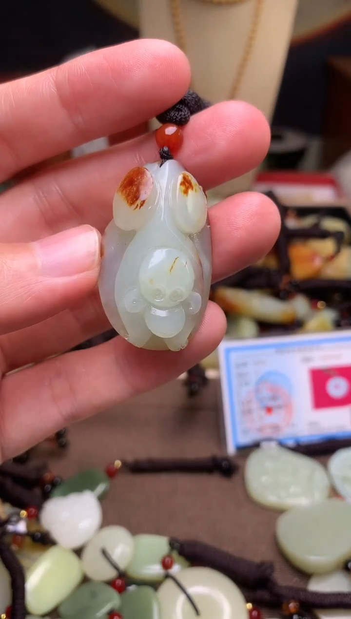 颈饰未镶嵌和田玉新疆料青海料清水和田玉吊坠