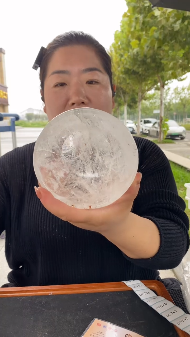 未镶嵌珠宝半成品水晶白水晶碗D733