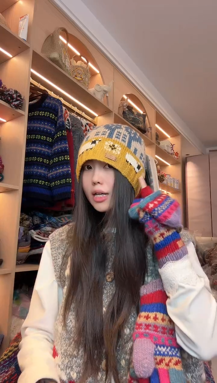 美丽如城市小羊帽