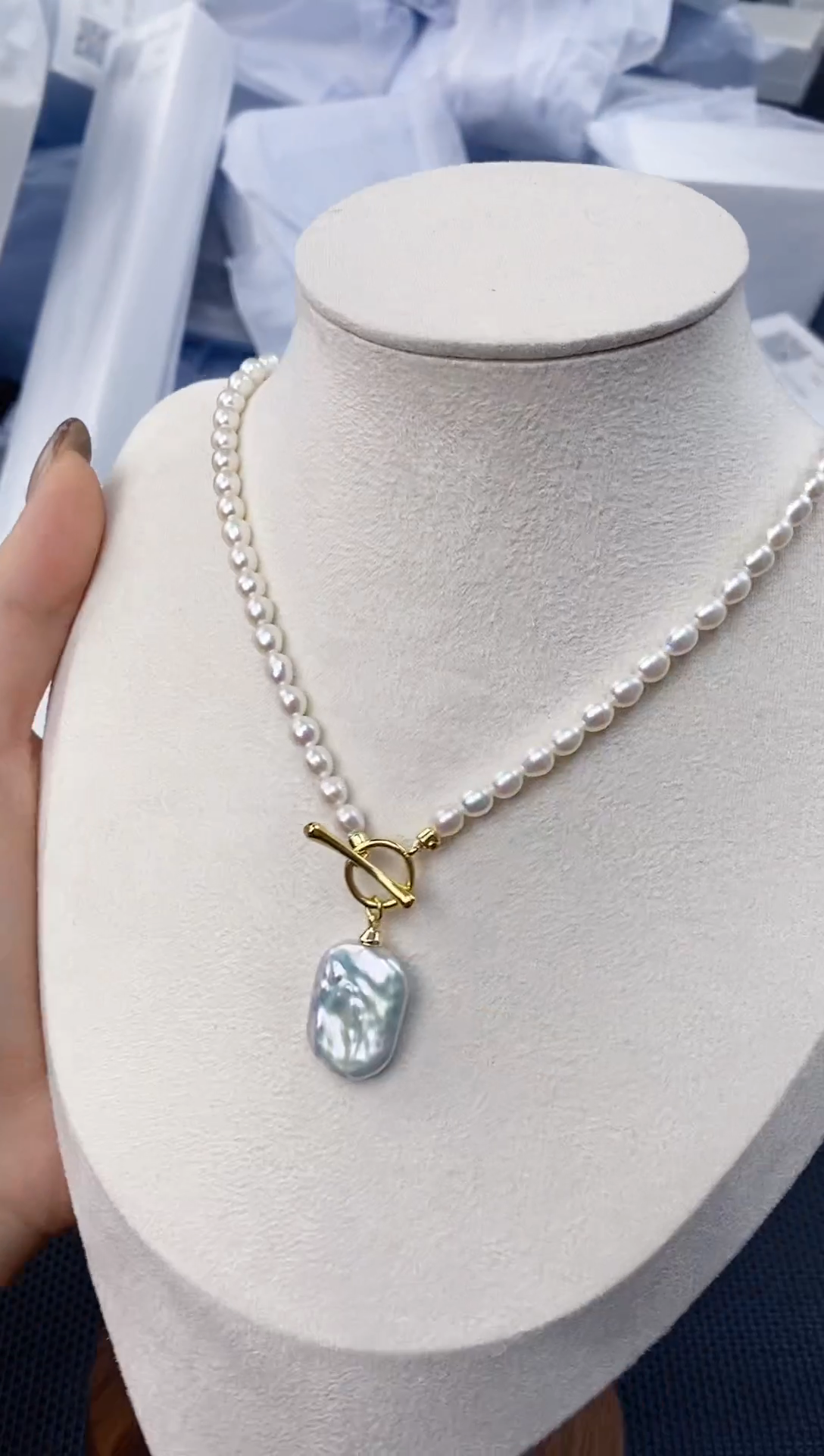 未镶嵌耳饰淡水珍珠xl1063