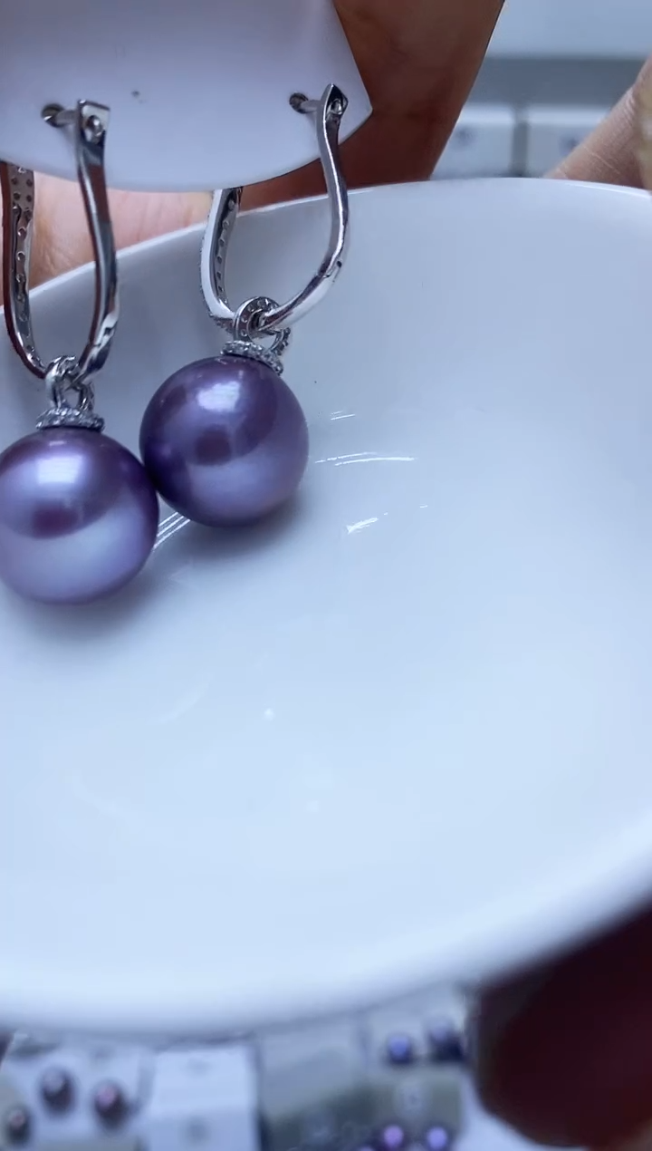 【闪购商品】淡水珍珠耳饰银S925镶嵌325