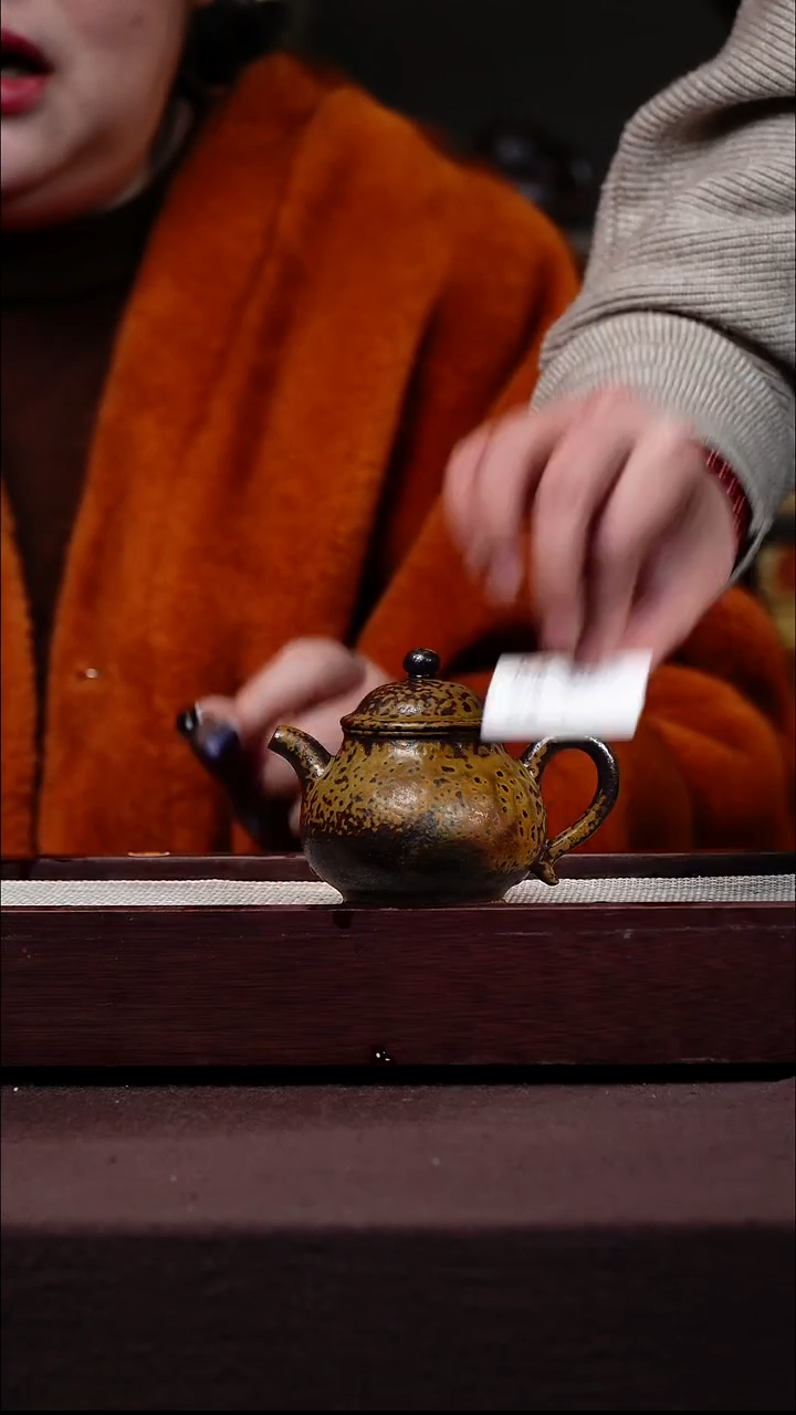 茶壶紫砂宜兴紫砂GFY 沉香木柴烧 潘壶 