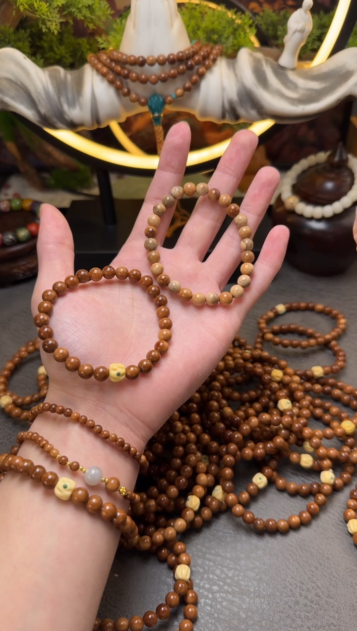 手串库克未镶嵌库克金膏玉07圆珠单圈