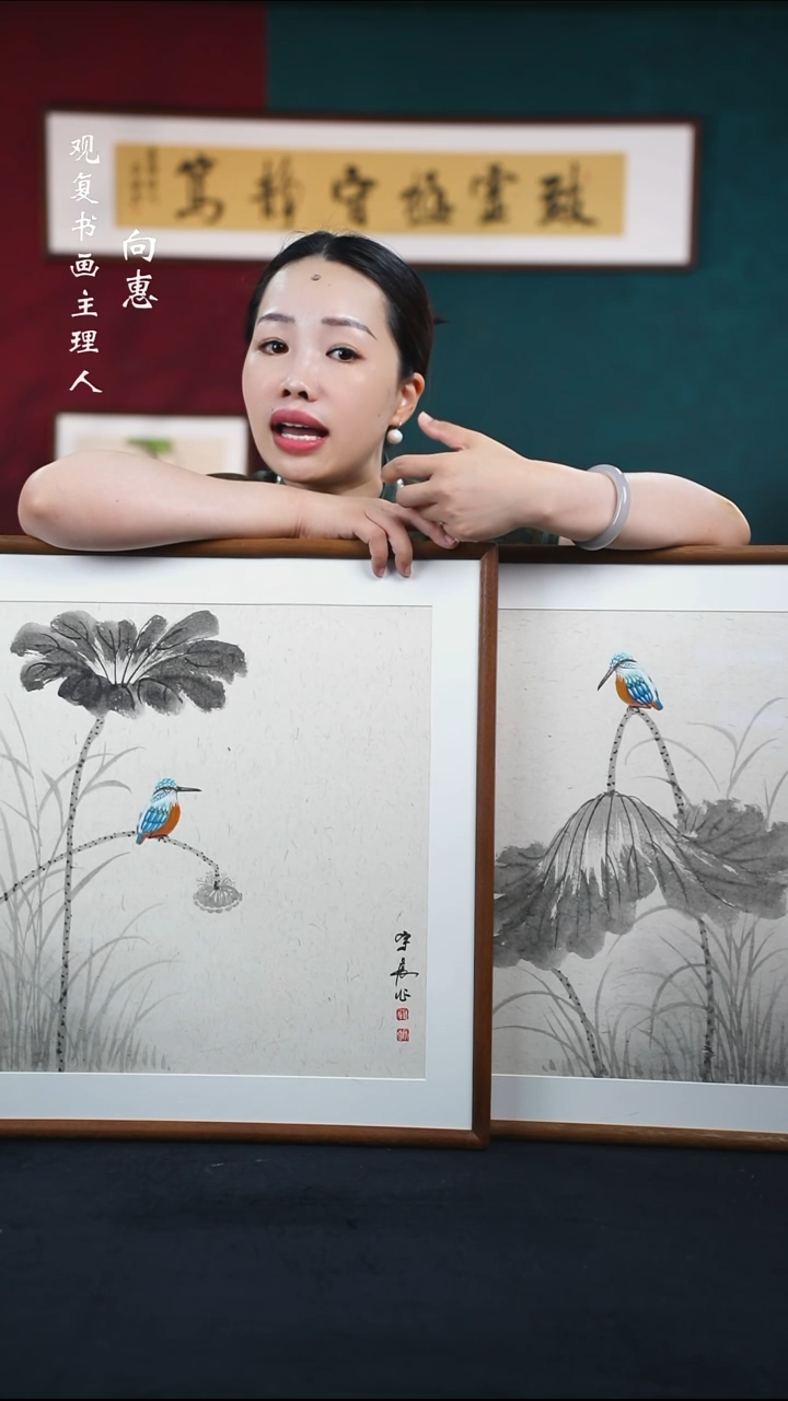 书法YC1/2-53*53绘画手绘同款-一对
