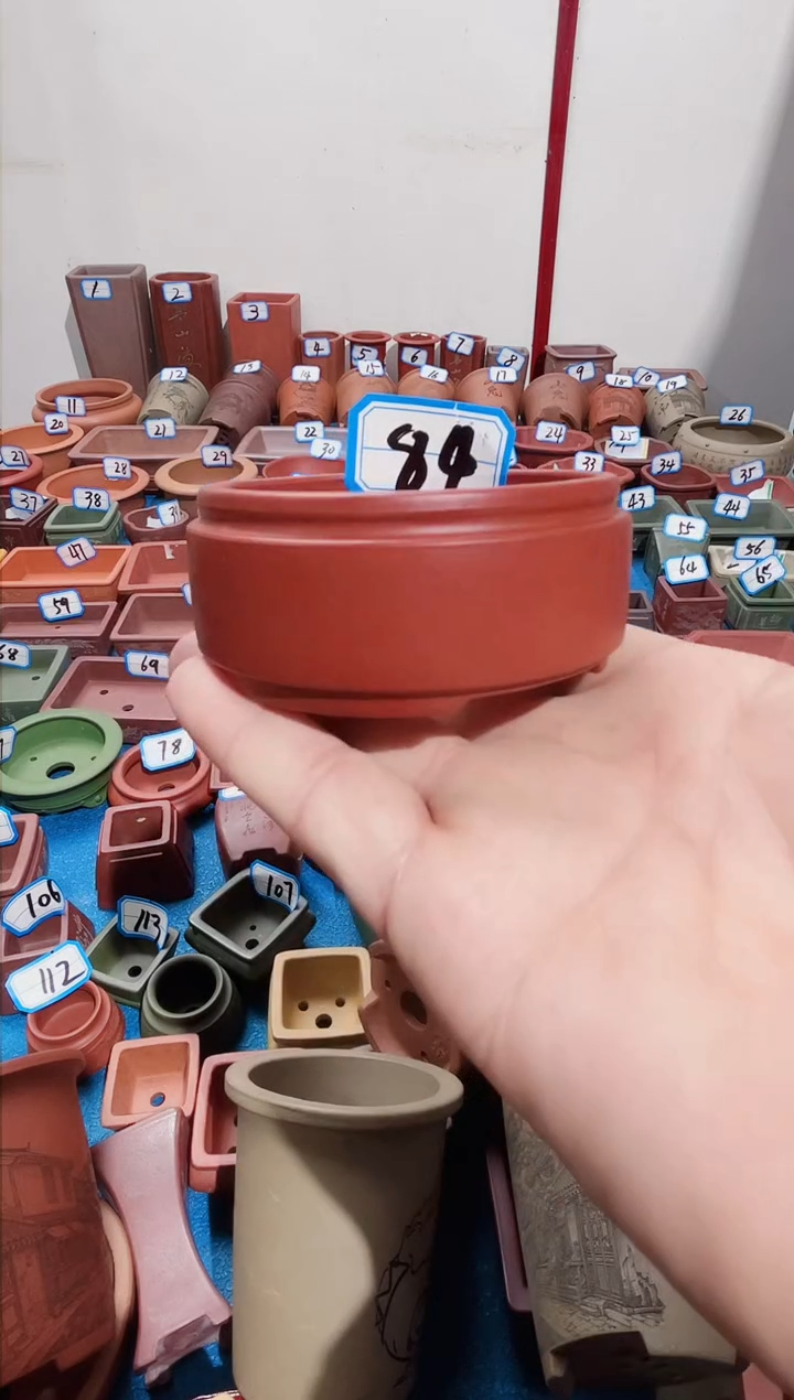 【闪购商品】紫砂紫砂花盆7*2.5