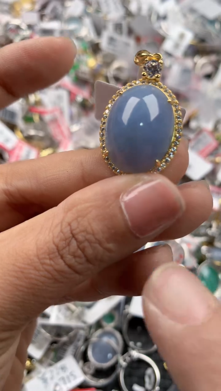 银S925镶嵌戒指翡翠4444-----10