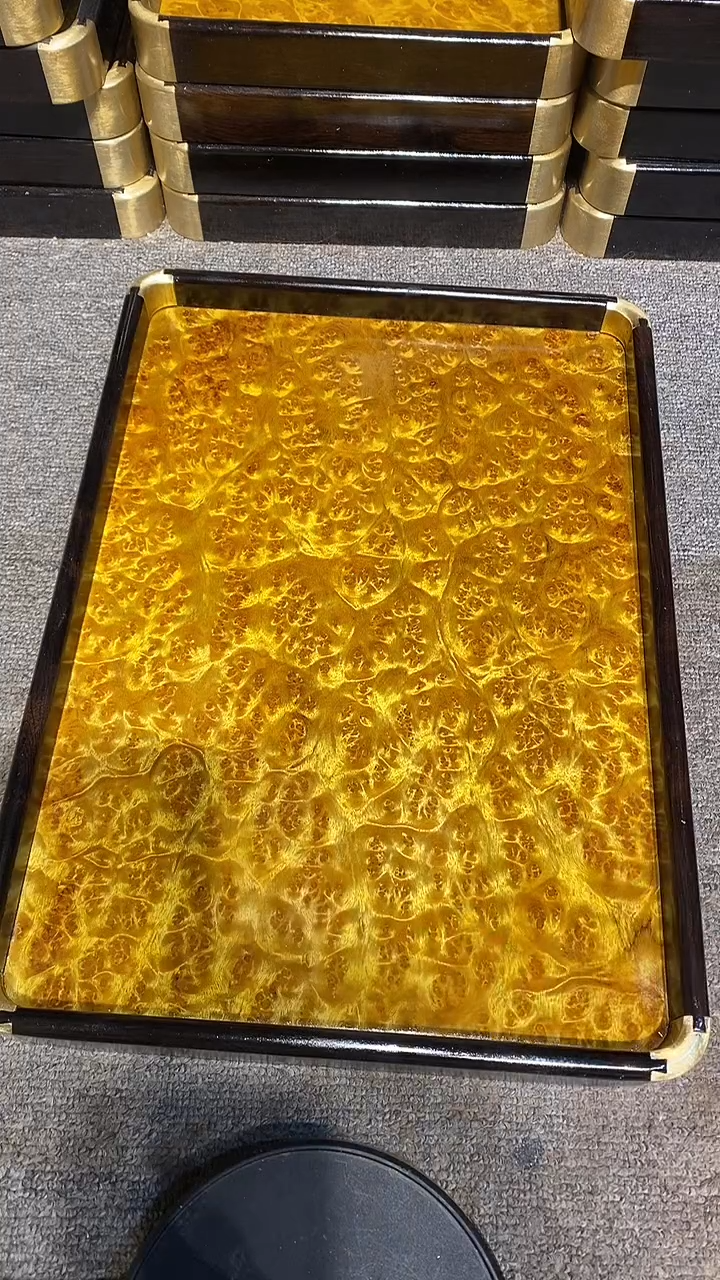 木木雕款龙*子大茶盘一个