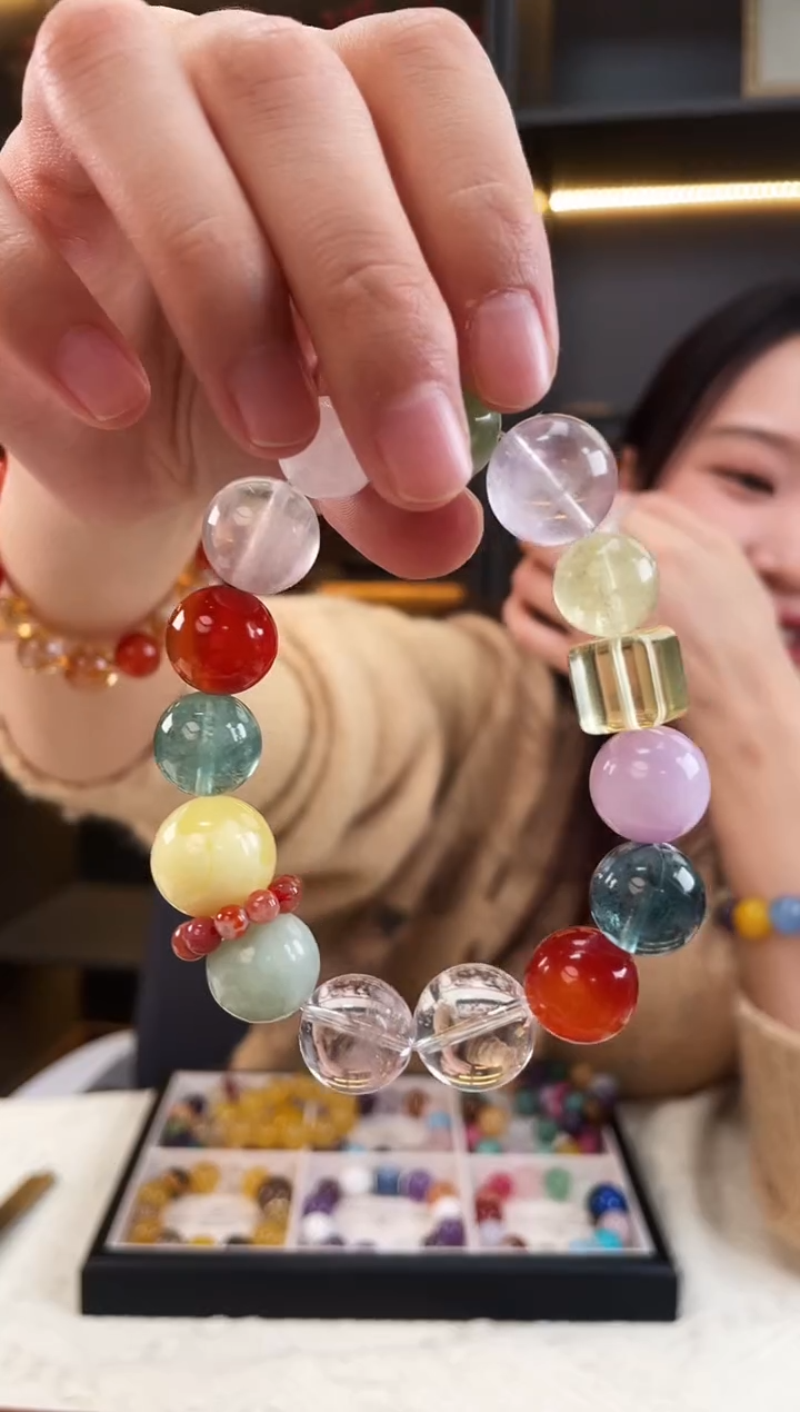 未镶嵌手链水晶圣诞多宝手串