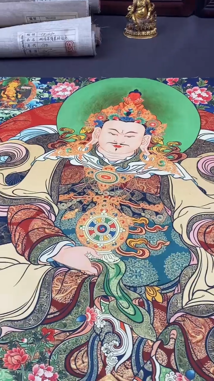 卷轴画王姬藏传唐卡艺术品