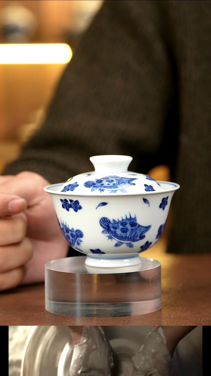 景德镇手工手绘盖碗