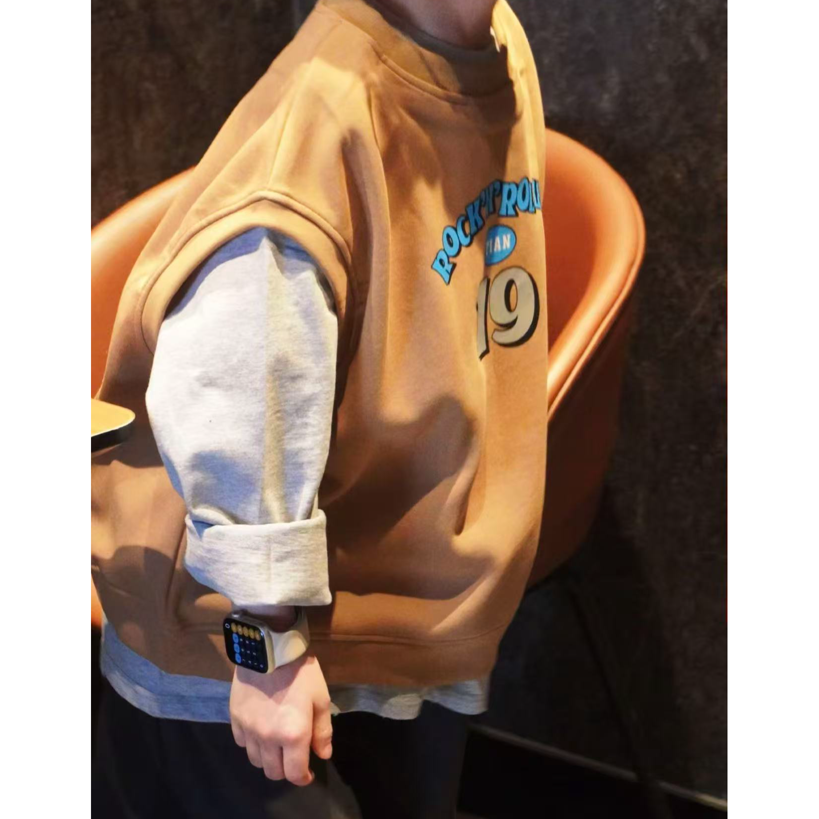 K117休闲秋常规卫衣无袖套头春秋