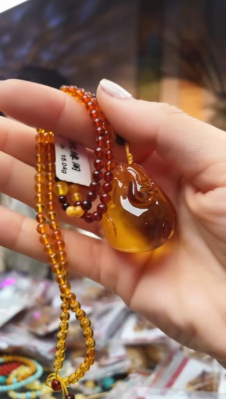 【闪购商品】蜜蜡颈饰未镶嵌吊坠