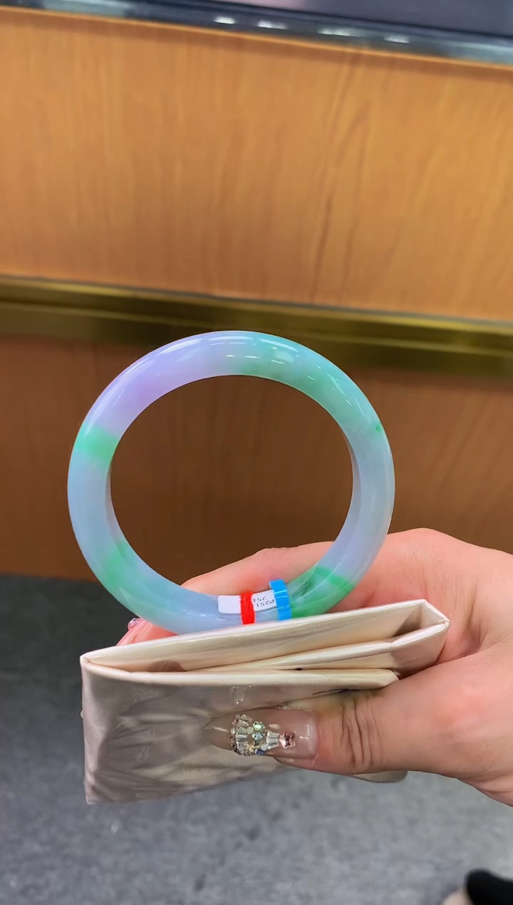 未镶嵌手镯翡翠-F134-正圈56.7