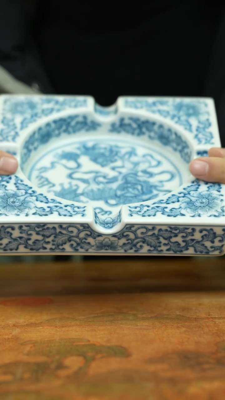 【闪购商品】瓷片景德镇上庄陶瓷烟灰缸
