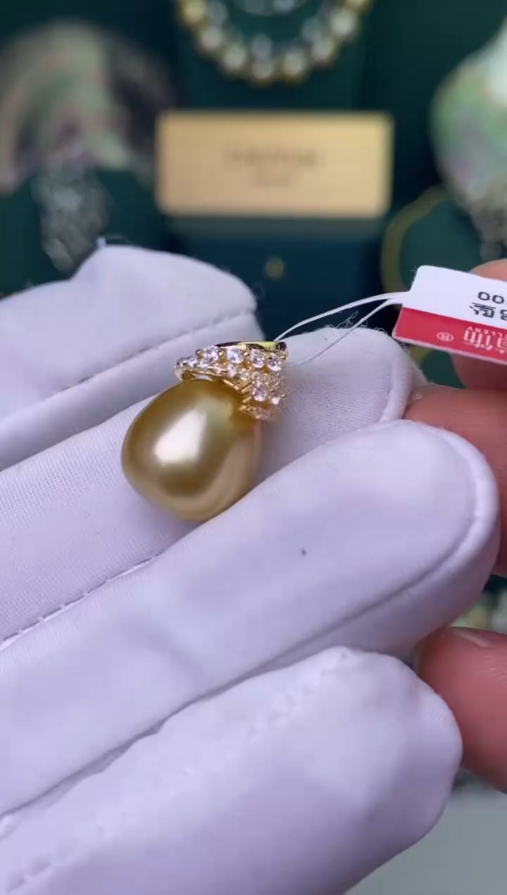 【闪购商品】海水珍珠颈饰银S925镶嵌11-12