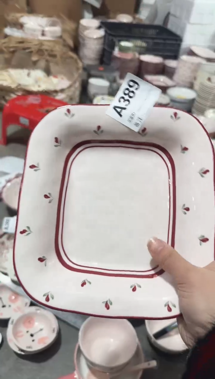 【8.5寸★2个】黑点针眼属正常陶瓷都有介意慎拍微瑕破损包赔