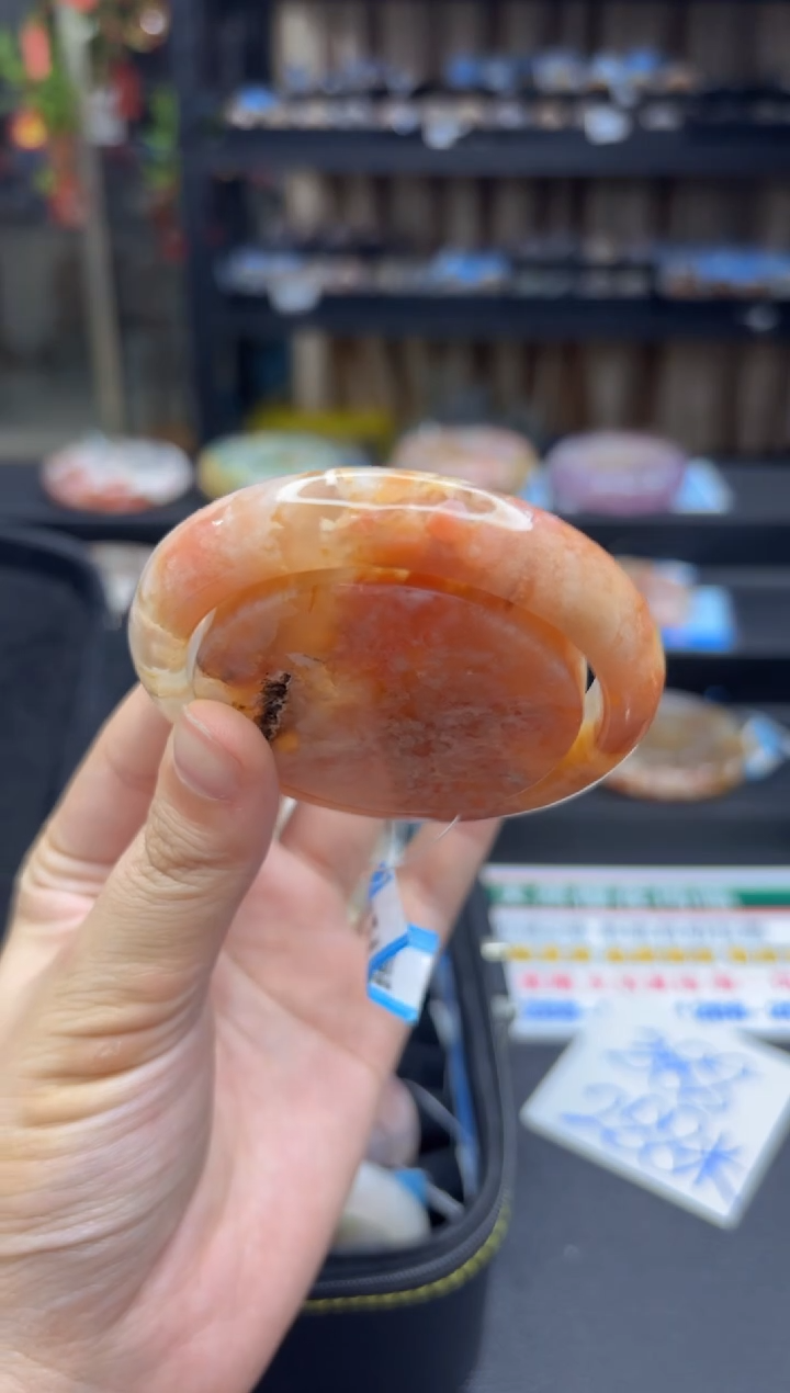 石英质玉未镶嵌手镯706（55圈赠送镯心）