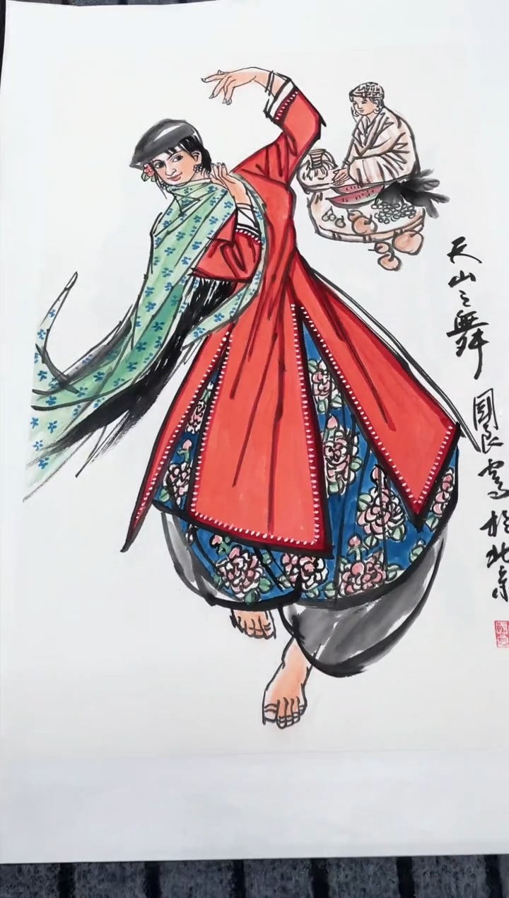 精品国画人物作品