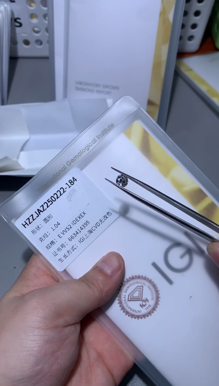【闪购商品】实验室培育钻石裸石未镶嵌1.04E663414395