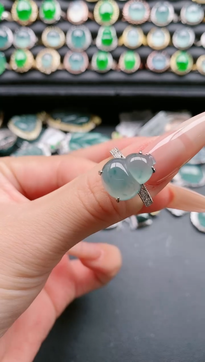 【闪购商品】翡翠戒指银S925镶嵌111111