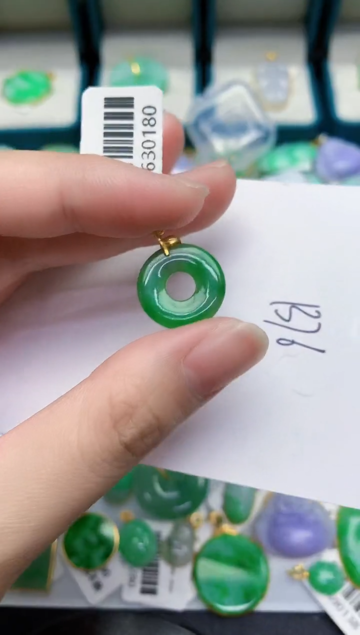 【闪购商品】翡翠颈饰18K金镶嵌000000000