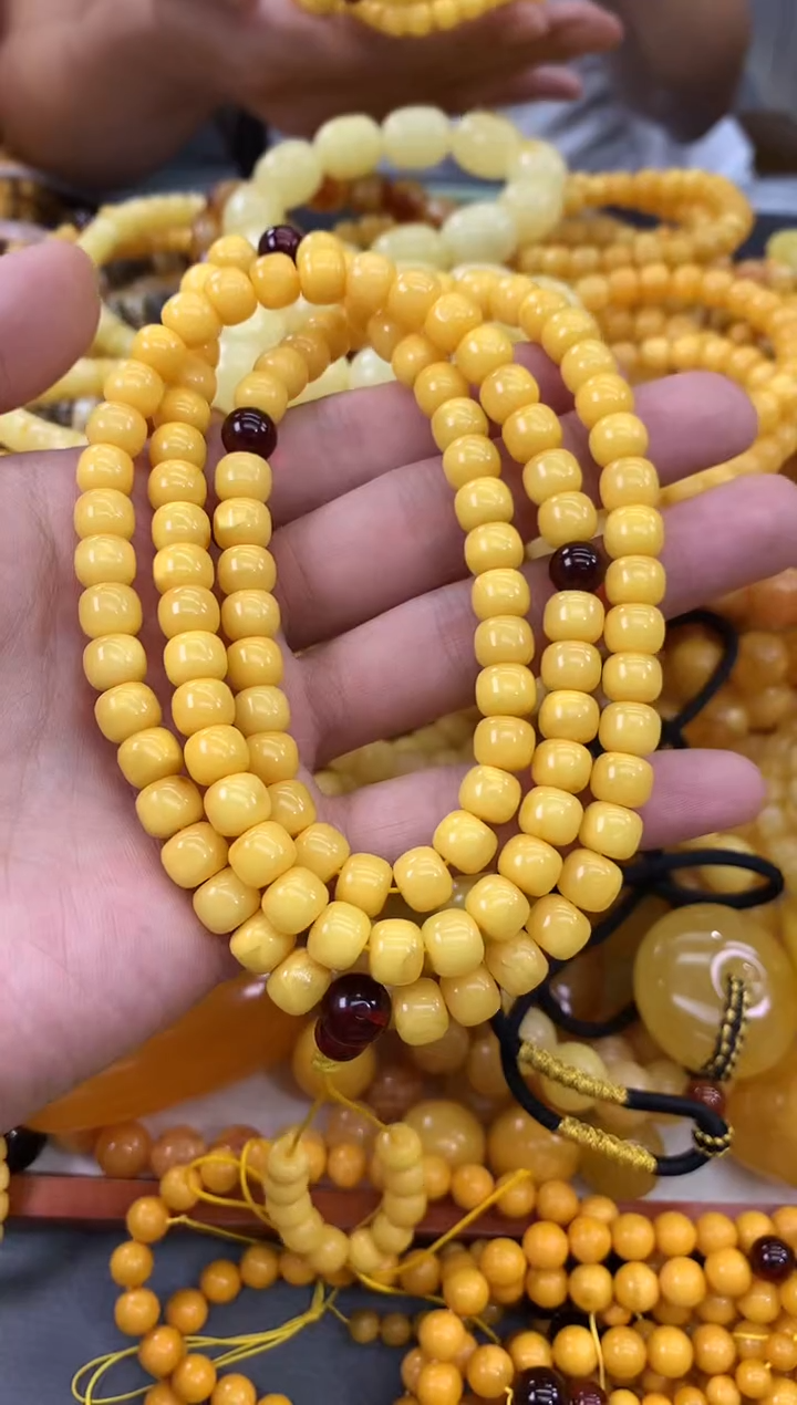 未镶嵌蜜蜡裸石链子