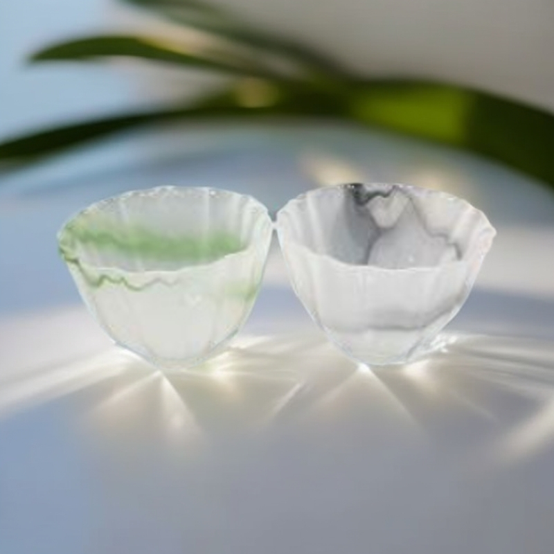 飘墨飘绿花口双飘组合