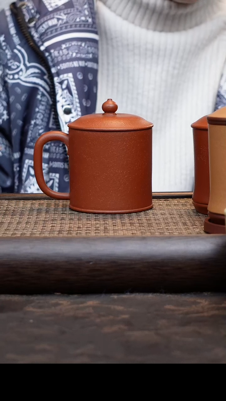 【闪购商品】紫砂茶杯朱泥紫气东来